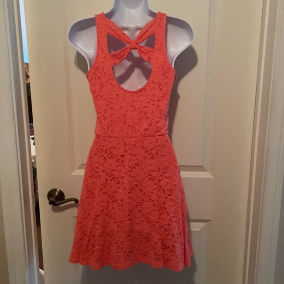 Jessica Simpson cute orange lace dress - Picture 3 of 3